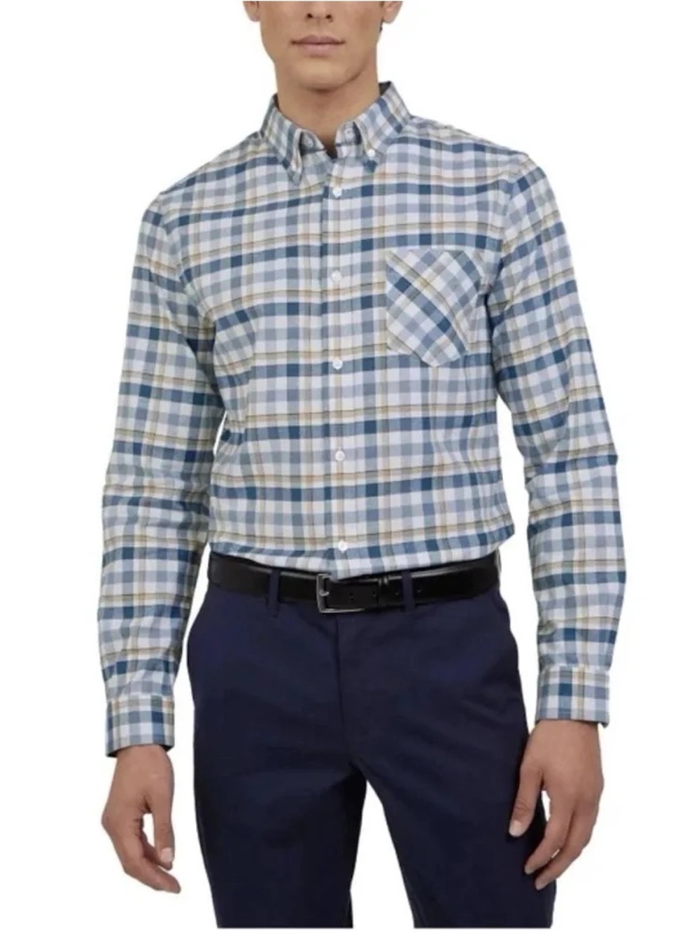 Ben Sherman Men's Oxford Long Sleeve Button Up Shirt